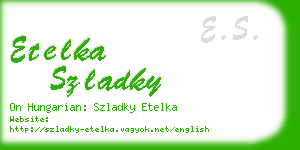 etelka szladky business card